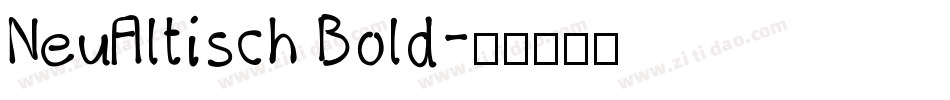 NeuAltisch Bold字体转换